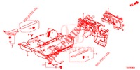 VLOERMAT/ISOLATOR  voor Honda CIVIC 1.5 PRESTIGE 5 deuren 6-versnellings handgeschakelde versnellingsbak 2018