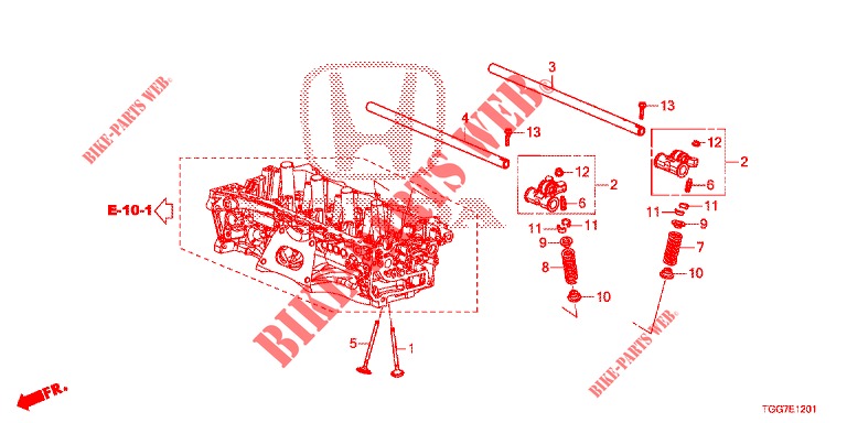 KLEP/ZWAAI ARM (1.5L) voor Honda CIVIC 1.5 PRESTIGE 5 deuren 6-versnellings handgeschakelde versnellingsbak 2018