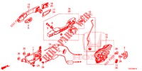 ACHTER PORTIER SLOTEN/BUITEN HENDEL  voor Honda CIVIC 1.5 PRESTIGE 5 deuren CVT versnellingsbak 2018
