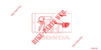 SLEUTEL CILINDER SET (INTELLIGENT) voor Honda CIVIC 1.5 PRESTIGE 5 deuren CVT versnellingsbak 2018