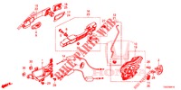 ACHTER PORTIER SLOTEN/BUITEN HENDEL  voor Honda CIVIC 1.5 SPORT NAVI 5 deuren 6-versnellings handgeschakelde versnellingsbak 2018