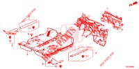 VLOERMAT/ISOLATOR  voor Honda CIVIC 1.5 SPORT NAVI 5 deuren 6-versnellings handgeschakelde versnellingsbak 2018