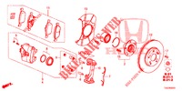 VOOR REM (2) voor Honda CIVIC 1.5 SPORT NAVI 5 deuren 6-versnellings handgeschakelde versnellingsbak 2018