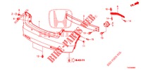 ACHTER BUMPER  voor Honda CIVIC DIESEL 2.2 EXCLUSIVE 5 deuren 6-versnellings handgeschakelde versnellingsbak 2013