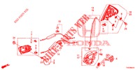 ACHTER PORTIER SLOTEN/BUITEN HENDEL  voor Honda CIVIC DIESEL 2.2 EXCLUSIVE 5 deuren 6-versnellings handgeschakelde versnellingsbak 2013