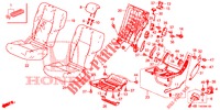 ACHTER ZITTING/VEILIGHEIDSGORDEL (G.) voor Honda CIVIC DIESEL 2.2 EXCLUSIVE 5 deuren 6-versnellings handgeschakelde versnellingsbak 2013