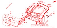 ACHTERKLEP PANEEL(2DE)  voor Honda CIVIC DIESEL 2.2 EXCLUSIVE 5 deuren 6-versnellings handgeschakelde versnellingsbak 2013
