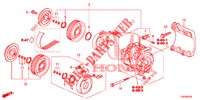 AIRCONDITIONER (COMPRESSEUR) (DIESEL) (2.2L) voor Honda CIVIC DIESEL 2.2 EXCLUSIVE 5 deuren 6-versnellings handgeschakelde versnellingsbak 2013