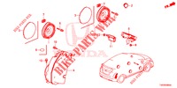 ANTENNE/LUIDSPREKER  voor Honda CIVIC DIESEL 2.2 EXCLUSIVE 5 deuren 6-versnellings handgeschakelde versnellingsbak 2013