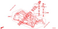 BRANDSTOF INSPUIT (DIESEL) (2.2L) voor Honda CIVIC DIESEL 2.2 EXCLUSIVE 5 deuren 6-versnellings handgeschakelde versnellingsbak 2013