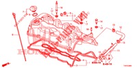 CILINDERKOP AFDEKKING (DIESEL) (2.2L) voor Honda CIVIC DIESEL 2.2 EXCLUSIVE 5 deuren 6-versnellings handgeschakelde versnellingsbak 2013