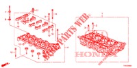 CILINDERKOP (DIESEL) (2.2L) voor Honda CIVIC DIESEL 2.2 EXCLUSIVE 5 deuren 6-versnellings handgeschakelde versnellingsbak 2013