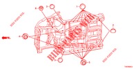 DOORVOERTULLE (INFERIEUR) voor Honda CIVIC DIESEL 2.2 EXCLUSIVE 5 deuren 6-versnellings handgeschakelde versnellingsbak 2013