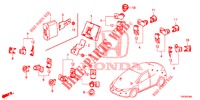 PARKEERSENSOR  voor Honda CIVIC DIESEL 2.2 EXCLUSIVE 5 deuren 6-versnellings handgeschakelde versnellingsbak 2013