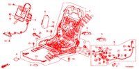 V. ZITTING COMPONENTEN (D.) (SIEGE REGLAGE MANUEL) voor Honda CIVIC DIESEL 2.2 EXCLUSIVE 5 deuren 6-versnellings handgeschakelde versnellingsbak 2013