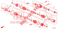 VOOR AANDRIJFAS/HALVE AS (DIESEL) (2.2L) voor Honda CIVIC DIESEL 2.2 EXCLUSIVE 5 deuren 6-versnellings handgeschakelde versnellingsbak 2013