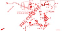 VOOR KNOKKEL  voor Honda CIVIC DIESEL 2.2 EXCLUSIVE 5 deuren 6-versnellings handgeschakelde versnellingsbak 2013