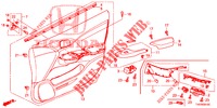 VOOR PORTIER VOERING (LH) voor Honda CIVIC DIESEL 2.2 EXCLUSIVE 5 deuren 6-versnellings handgeschakelde versnellingsbak 2013