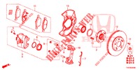 VOOR REM  voor Honda CIVIC DIESEL 2.2 EXCLUSIVE 5 deuren 6-versnellings handgeschakelde versnellingsbak 2013