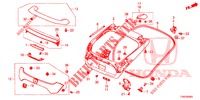 ACHTERKLEP PANEEL(2DE)  voor Honda CIVIC DIESEL 1.6 TOP 5 deuren 6-versnellings handgeschakelde versnellingsbak 2018