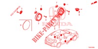 ANTENNE/LUIDSPREKER  voor Honda CIVIC DIESEL 1.6 TOP 5 deuren 9-traps automatische versnellingsbak 2018