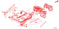 VLOERMAT/ISOLATOR  voor Honda CIVIC DIESEL 1.6 TOP 5 deuren 9-traps automatische versnellingsbak 2018