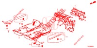 VLOERMAT/ISOLATOR  voor Honda CIVIC  TYPE R 5 deuren 6-versnellings handgeschakelde versnellingsbak 2019