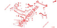 ACHTER BUMPER  voor Honda ACCORD DIESEL 2.2 ES 4 deuren 6-versnellings handgeschakelde versnellingsbak 2012