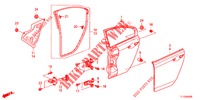 ACHTER PORTIER PANELEN(4DE)  voor Honda ACCORD DIESEL 2.2 ES 4 deuren 6-versnellings handgeschakelde versnellingsbak 2012
