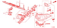 ACHTERLICHT/KENTEKEN LICHT (PGM FI)  voor Honda ACCORD DIESEL 2.2 ES 4 deuren 6-versnellings handgeschakelde versnellingsbak 2012