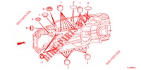 DOORVOERTULLE (INFERIEUR) voor Honda ACCORD DIESEL 2.2 ES 4 deuren 6-versnellings handgeschakelde versnellingsbak 2012