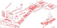 GEREEDSCHAP/KRIK  voor Honda ACCORD DIESEL 2.2 ES 4 deuren 6-versnellings handgeschakelde versnellingsbak 2012