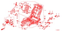 V. ZITTING COMPONENTEN (G.) (HAUTEUR MANUELLE) voor Honda ACCORD DIESEL 2.2 ES 4 deuren 6-versnellings handgeschakelde versnellingsbak 2012