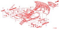 VLOERMAT/ISOLATOR  voor Honda ACCORD DIESEL 2.2 ES 4 deuren 6-versnellings handgeschakelde versnellingsbak 2012