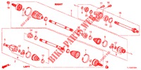 VOOR AANDRIJFAS/HALVE AS (DIESEL) voor Honda ACCORD DIESEL 2.2 ES 4 deuren 6-versnellings handgeschakelde versnellingsbak 2012