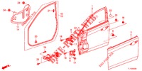 VOOR PORTIER PANELEN(2DE)  voor Honda ACCORD DIESEL 2.2 ES 4 deuren 6-versnellings handgeschakelde versnellingsbak 2012