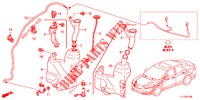 VOOR RUITEWISSER (2DE)  voor Honda ACCORD DIESEL 2.2 ES 4 deuren 6-versnellings handgeschakelde versnellingsbak 2012