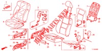 VOOR ZITTING/VEILIGHEIDSRIEMEN (D.) (RH) voor Honda ACCORD DIESEL 2.2 ES 4 deuren 6-versnellings handgeschakelde versnellingsbak 2012