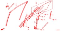 VOORPORTIER GLAS/PORTIER REGULATOR  voor Honda ACCORD DIESEL 2.2 ES 4 deuren 6-versnellings handgeschakelde versnellingsbak 2012