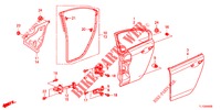 ACHTER PORTIER PANELEN(4DE)  voor Honda ACCORD DIESEL 2.2 ES 4 deuren 5-traps automatische versnellingsbak 2012