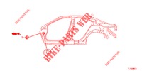 DOORVOERTULLE (LATERAL) voor Honda ACCORD DIESEL 2.2 ES 4 deuren 5-traps automatische versnellingsbak 2012
