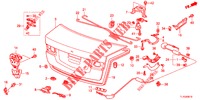 KOFFERBAK KLEP(4DE)  voor Honda ACCORD DIESEL 2.2 ES 4 deuren 5-traps automatische versnellingsbak 2012