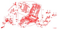 V. ZITTING COMPONENTEN (G.) (HAUTEUR MANUELLE) voor Honda ACCORD DIESEL 2.2 ES 4 deuren 5-traps automatische versnellingsbak 2012