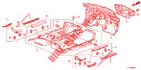 VLOERMAT/ISOLATOR  voor Honda ACCORD DIESEL 2.2 ES 4 deuren 5-traps automatische versnellingsbak 2012