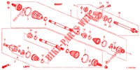 VOOR AANDRIJFAS/HALVE AS (DIESEL) voor Honda ACCORD DIESEL 2.2 ES 4 deuren 5-traps automatische versnellingsbak 2012