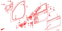 VOOR PORTIER PANELEN(2DE)  voor Honda ACCORD DIESEL 2.2 ES 4 deuren 5-traps automatische versnellingsbak 2012