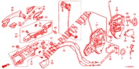 VOOR PORTIER SLOTEN/BUITEN HENDEL  voor Honda ACCORD DIESEL 2.2 ES 4 deuren 5-traps automatische versnellingsbak 2012
