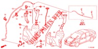 VOOR RUITEWISSER (2DE)  voor Honda ACCORD DIESEL 2.2 ES 4 deuren 5-traps automatische versnellingsbak 2012