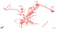 VOOR STABILISATOR/VOOR ONDER ARM  voor Honda ACCORD DIESEL 2.2 ES 4 deuren 5-traps automatische versnellingsbak 2012