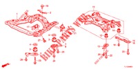 VOOR SUB FRAME/ACHTER BALK (DIESEL) voor Honda ACCORD DIESEL 2.2 ES 4 deuren 5-traps automatische versnellingsbak 2012